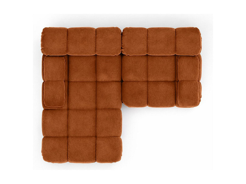 Canapé modulable marron tissu