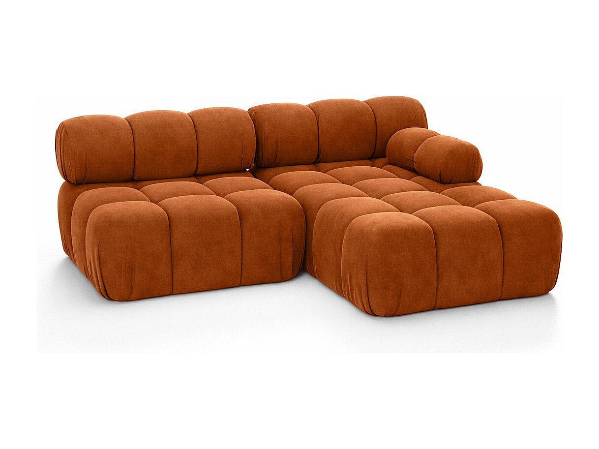 Canapé modulable marron tissu