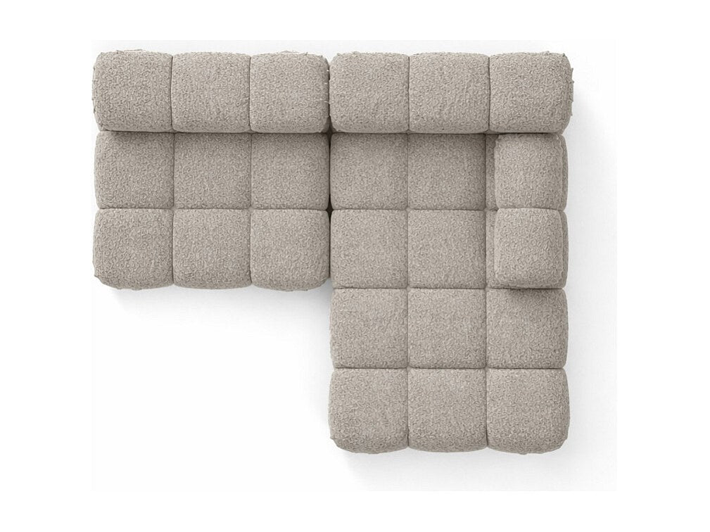 Canapé modulable beige tissu