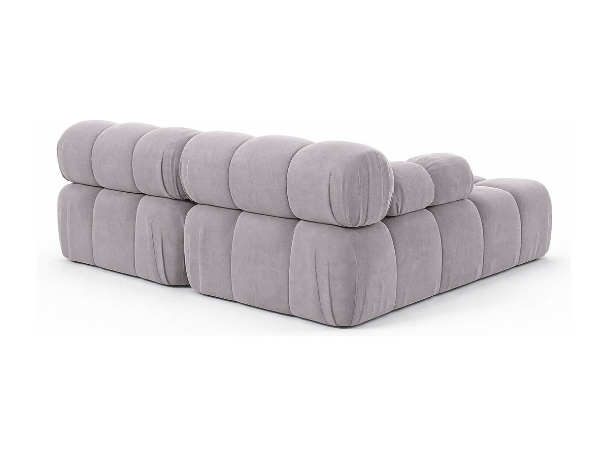 Canapé modulable gris tissu