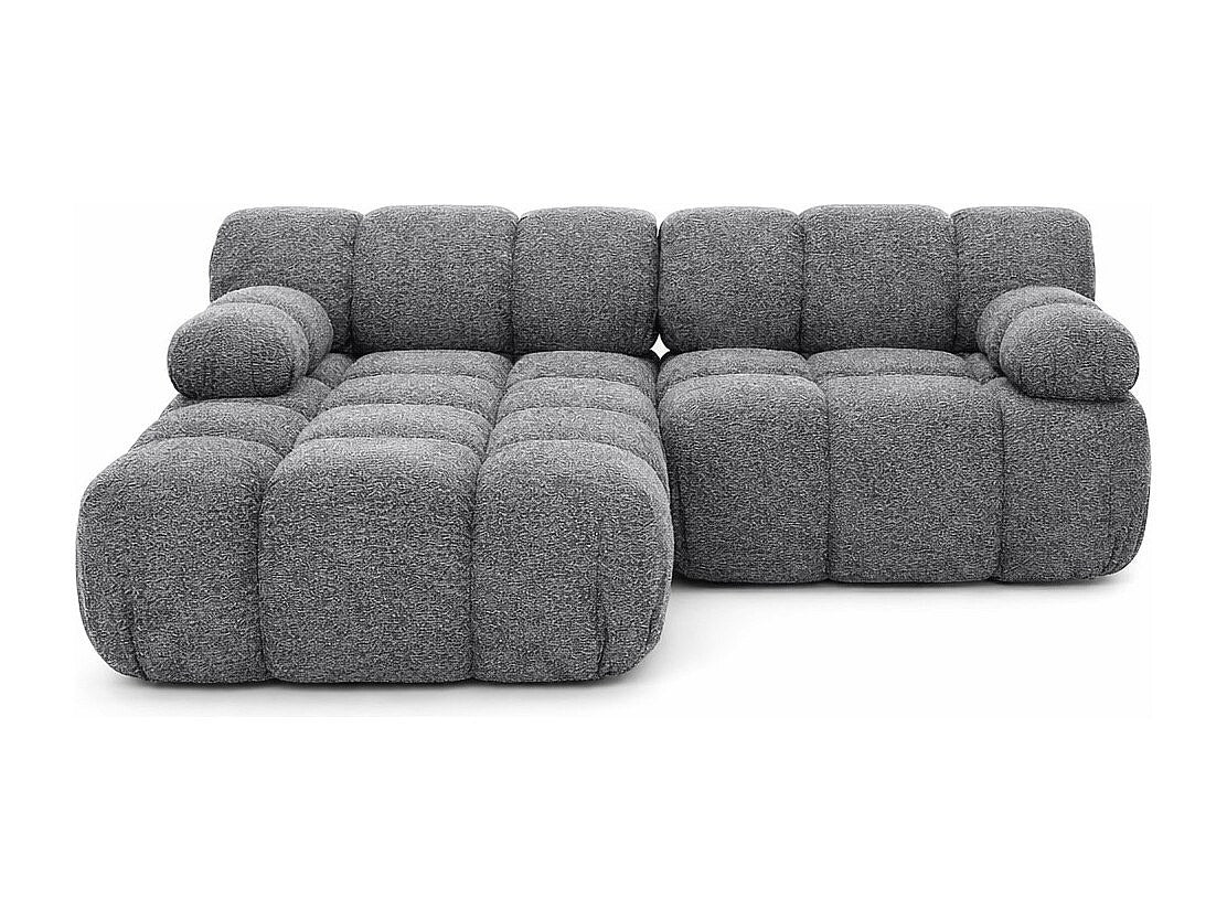 Canapé modulable gris tissu