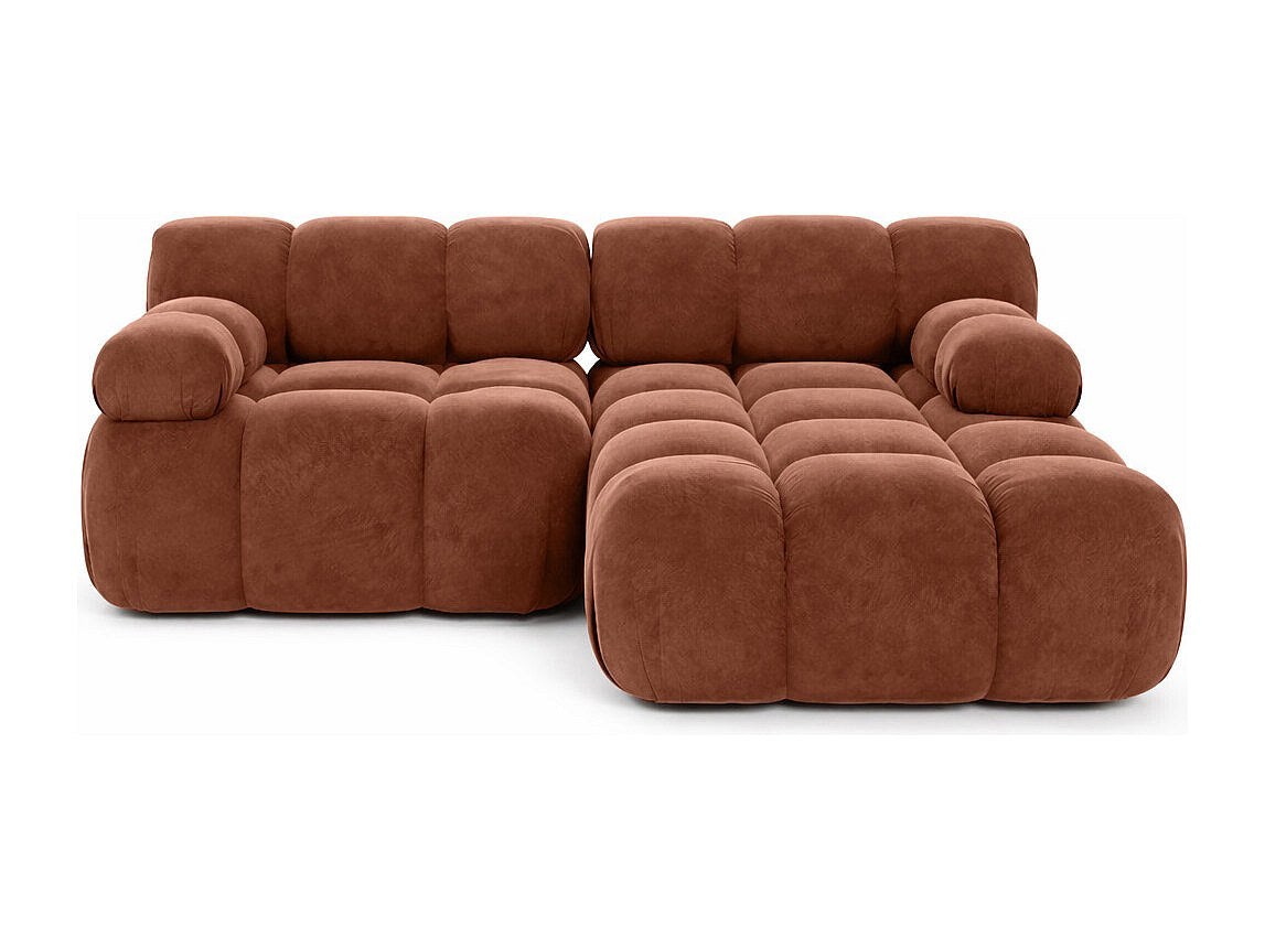 Canapé modulable marron tissu