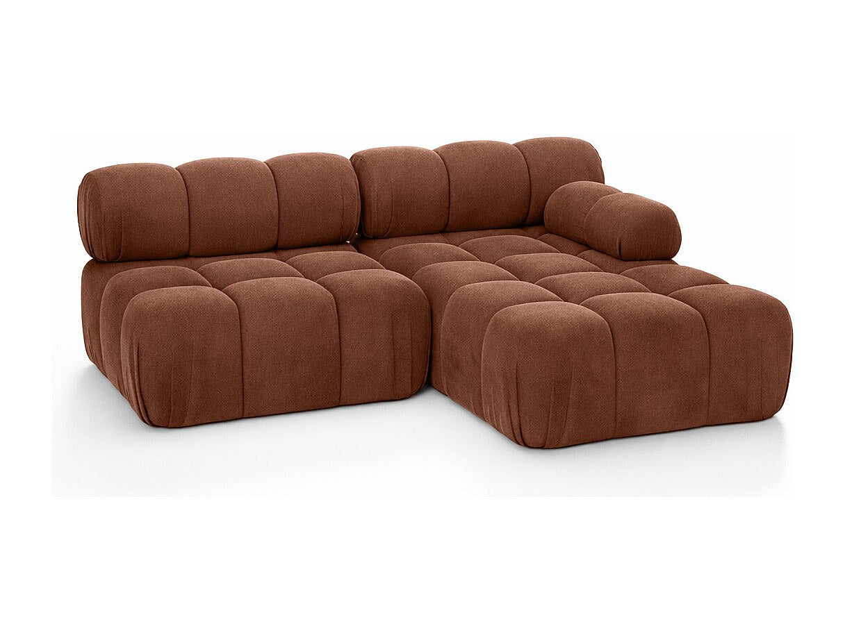 Canapé modulable marron tissu