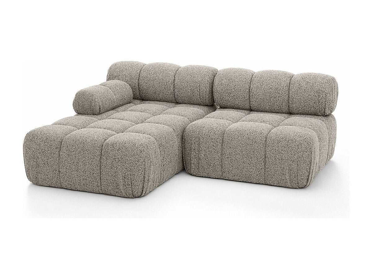 Canapé modulable beige tissu