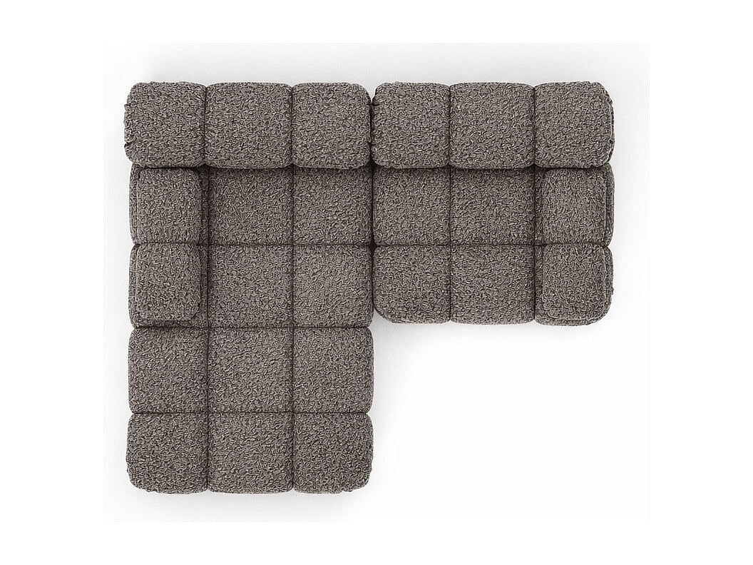 Canapé modulable marron tissu