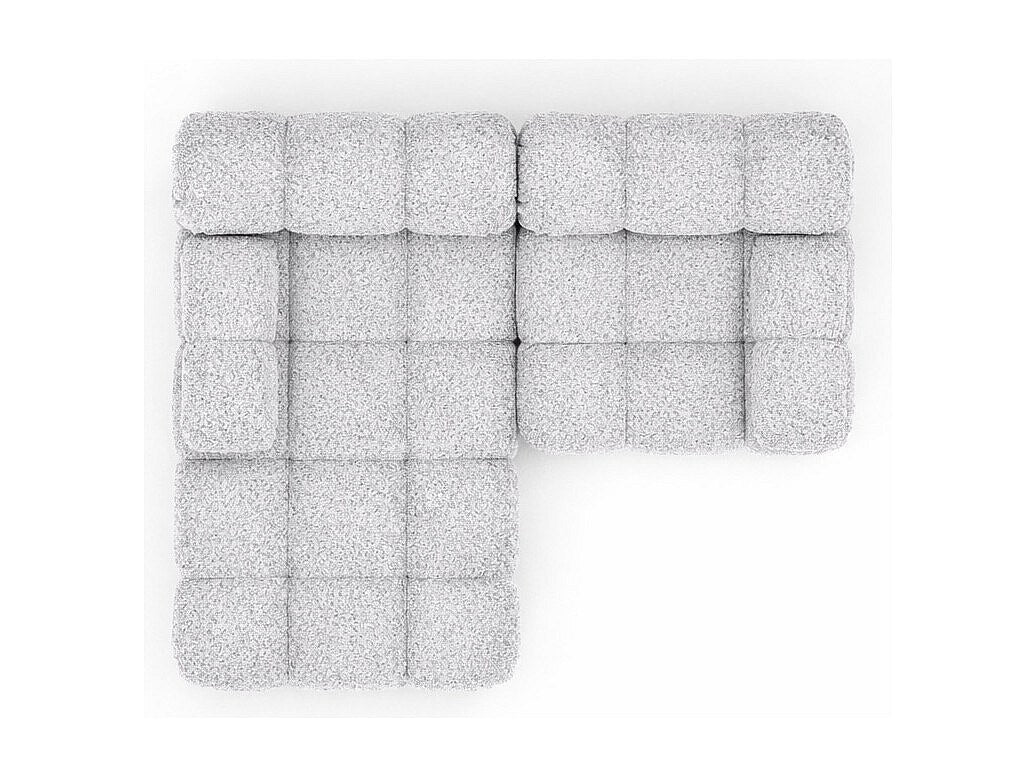 Canapé modulable gris tissu