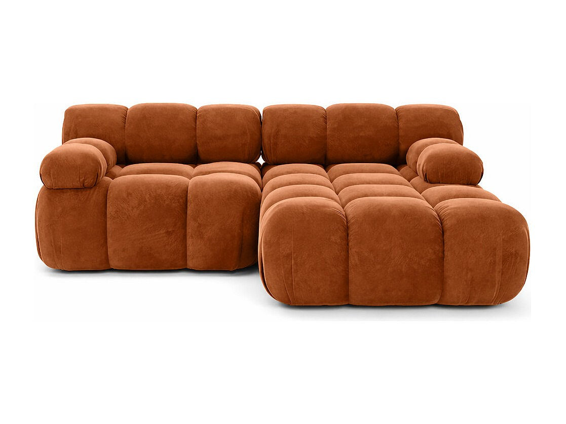 Canapé modulable marron tissu
