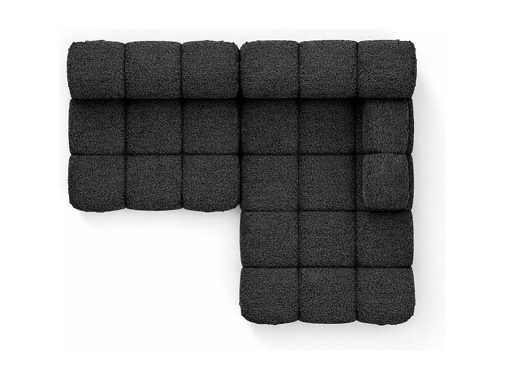 Canapé modulable gris tissu