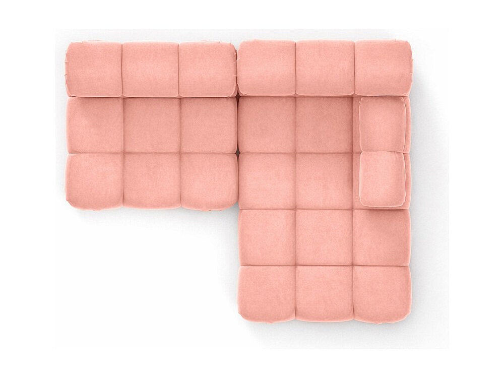 Canapé modulable rose tissu