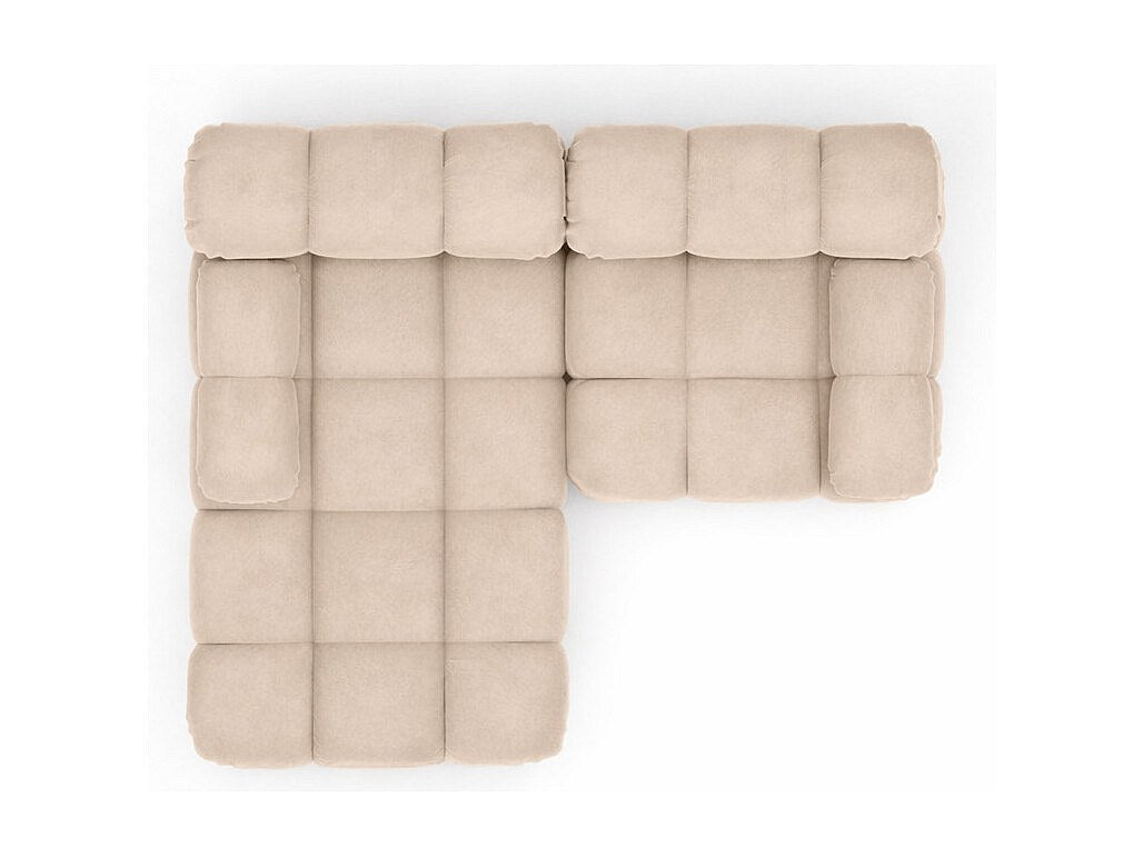 Canapé modulable beige tissu