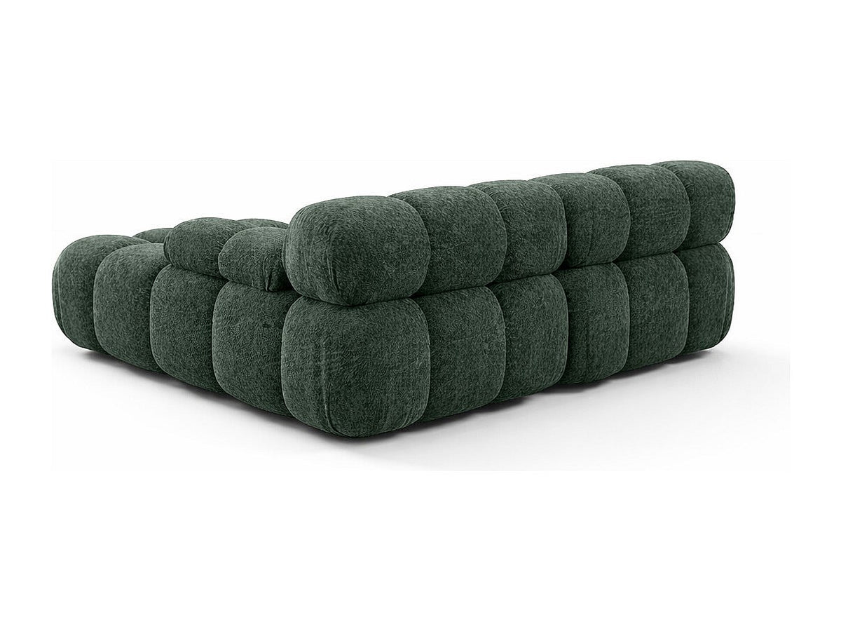 Canapé modulable vert tissu
