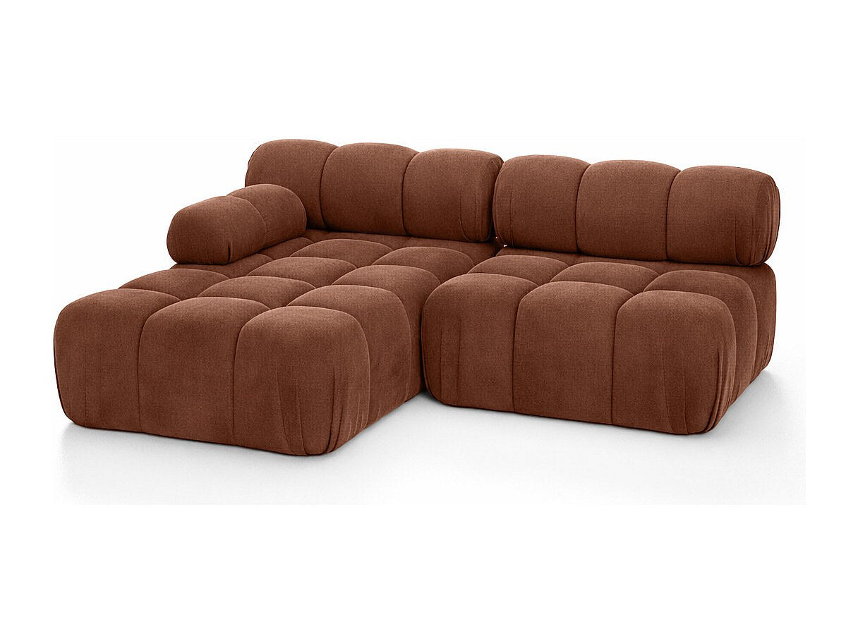 Canapé modulable marron tissu