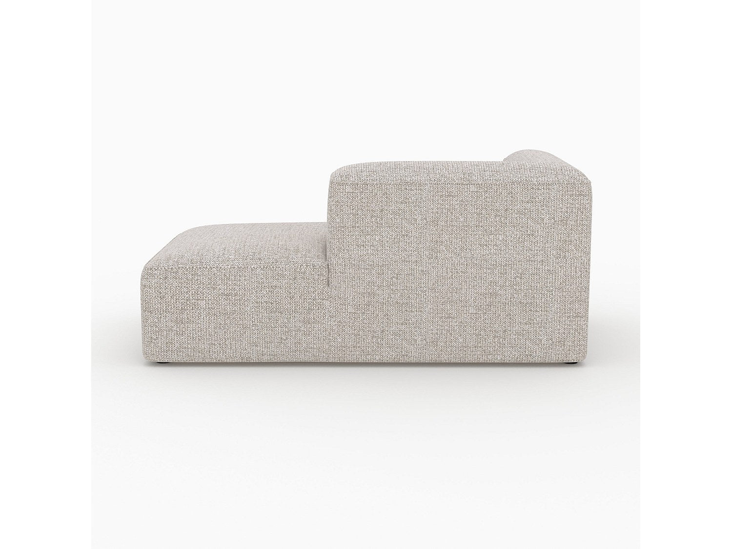 Méridienne pour canapé modulable beige tissu - Hestia