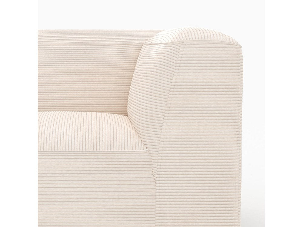 Angle pour canapé modulable blanc velours - Mina