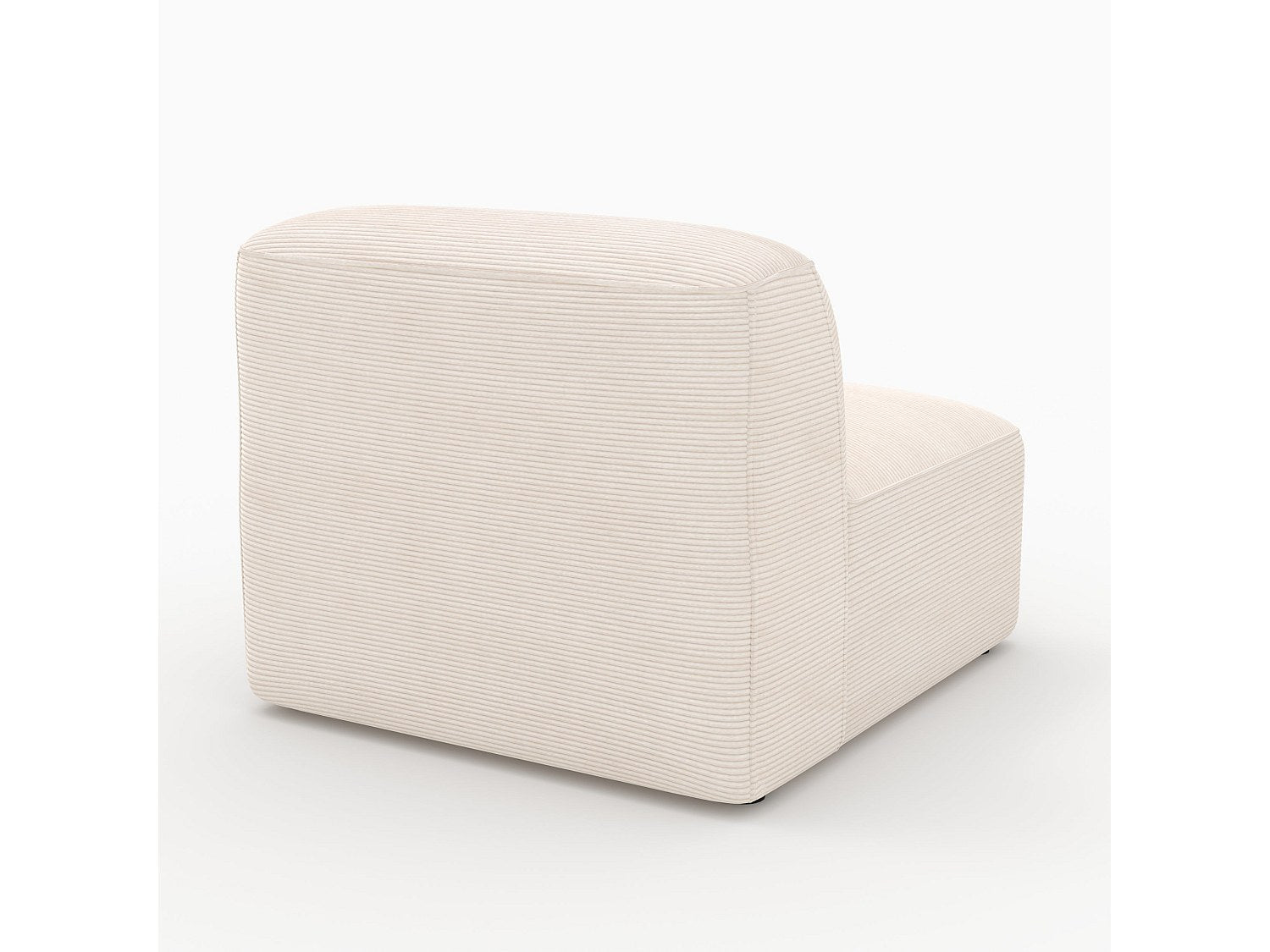Chauffeuse modulable blanc velours - Mina