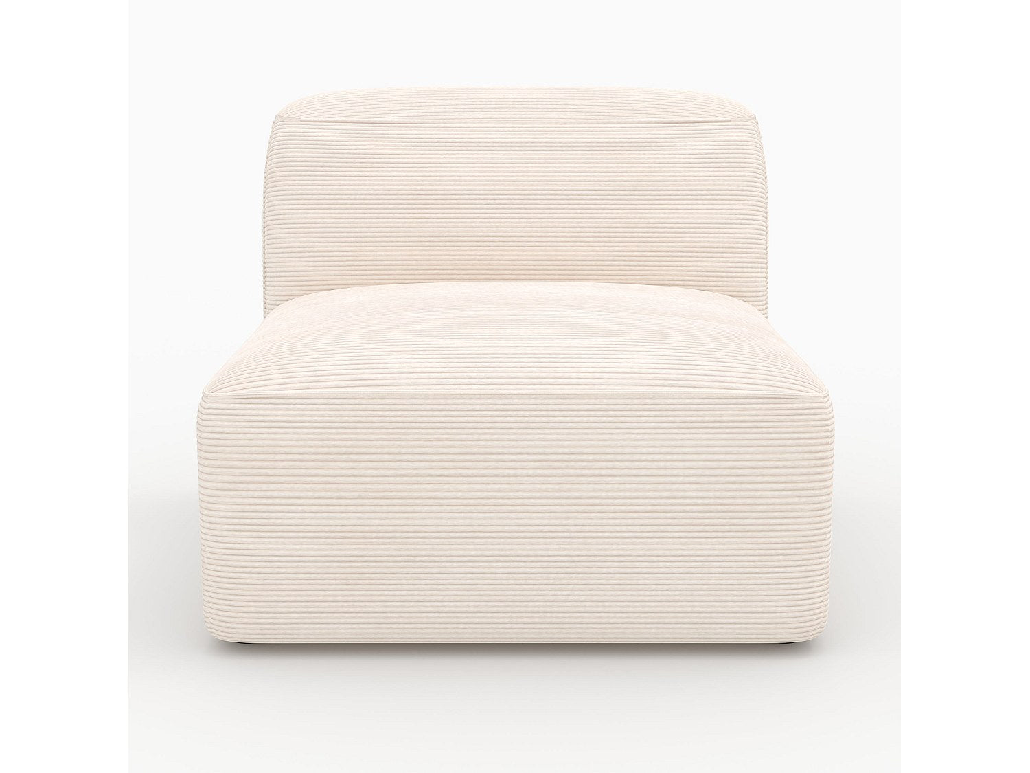 Chauffeuse modulable blanc velours - Mina