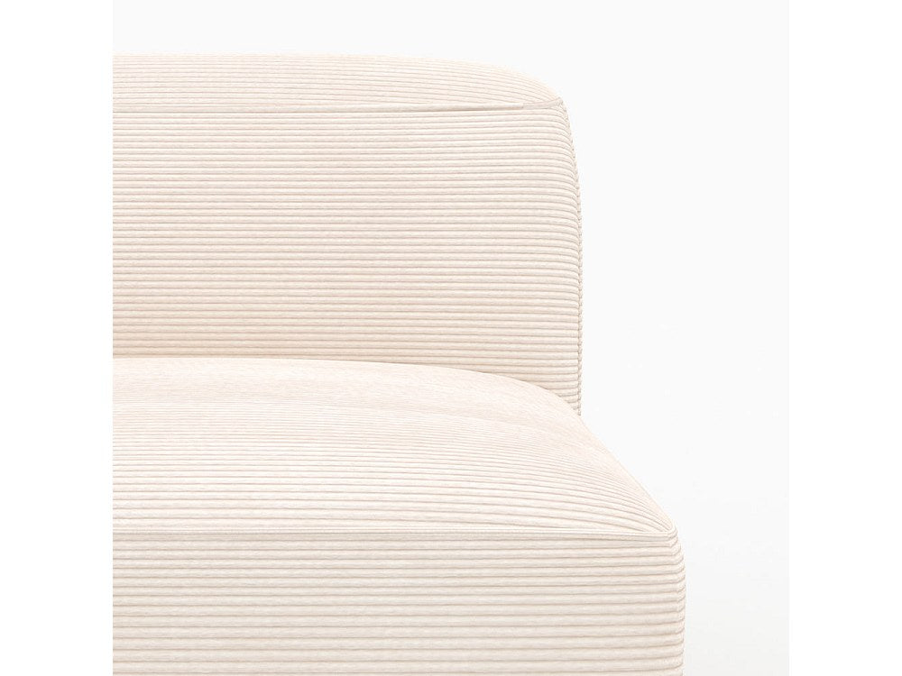 Chauffeuse modulable blanc velours - Mina