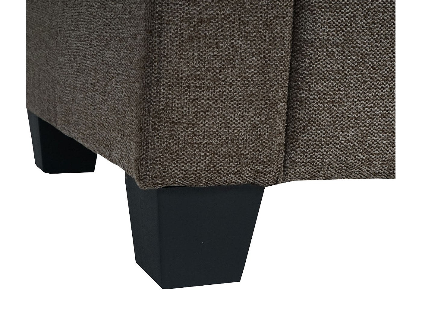 Canapé modulable 2 places marron tissu
