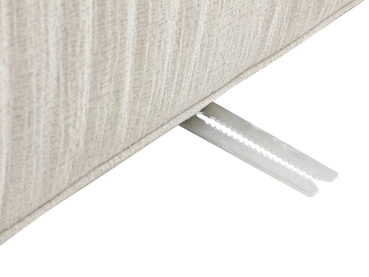 Canapé modulable panoramique beige tissu