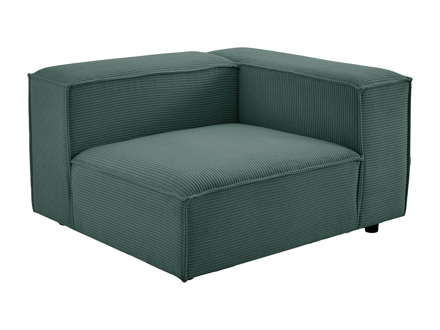 Canapé modulable 3 places vert velours