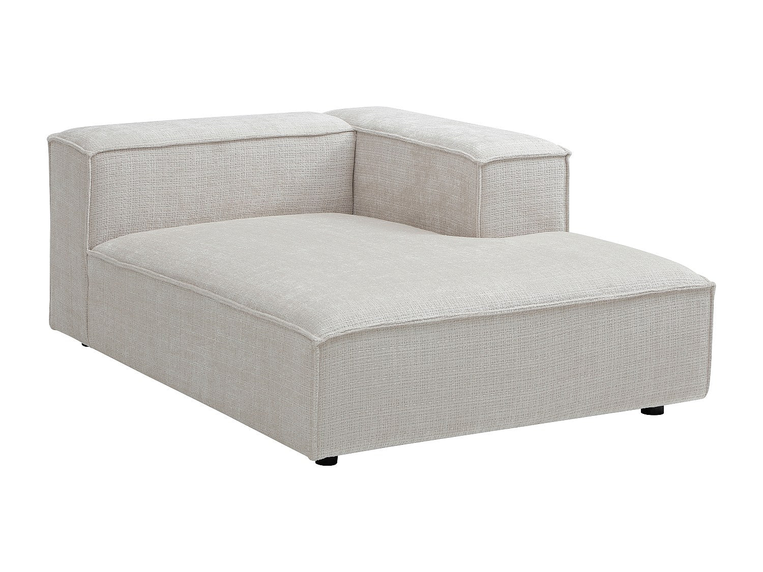 Canapé modulable panoramique beige tissu