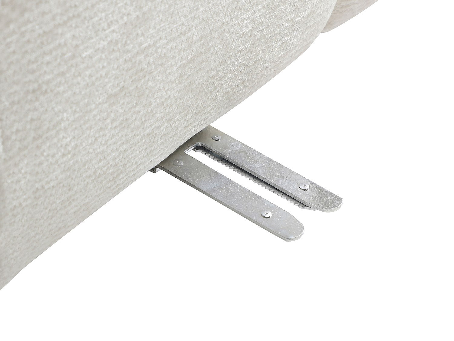 Canapé modulable 4 places blanc tissu