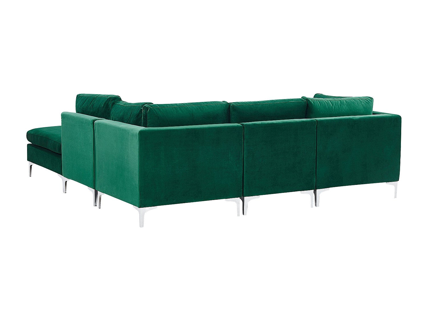 Angle pour canapé modulable 4 places vert velours