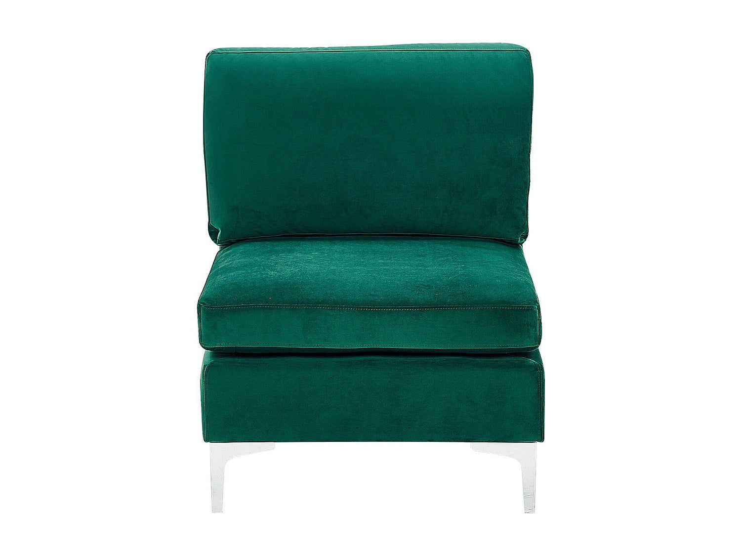 Angle pour canapé modulable 4 places vert velours