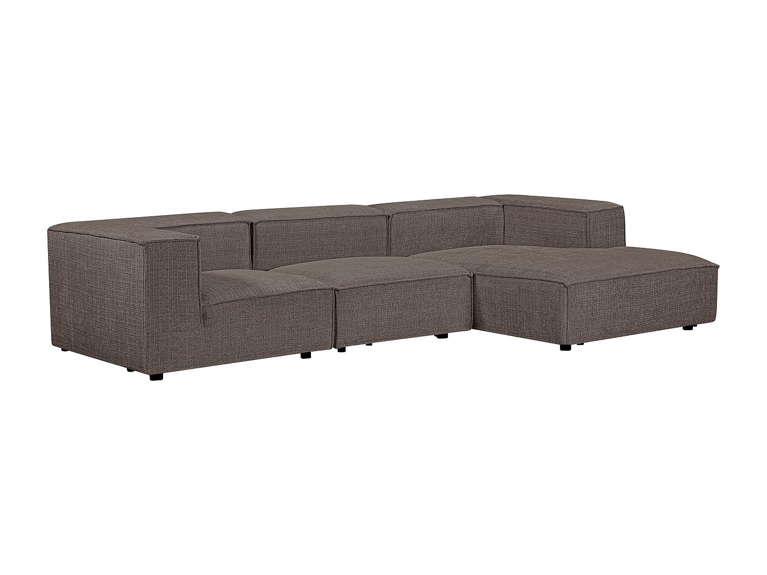 Angle pour canapé modulable taupe tissu