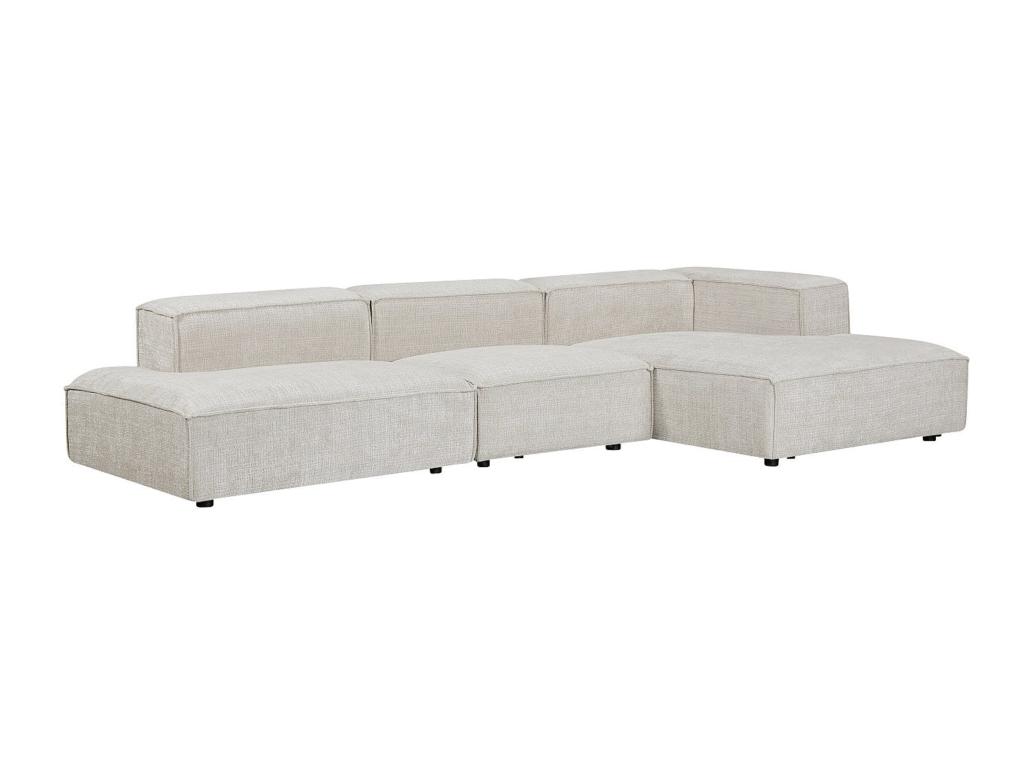 Canapé modulable beige tissu