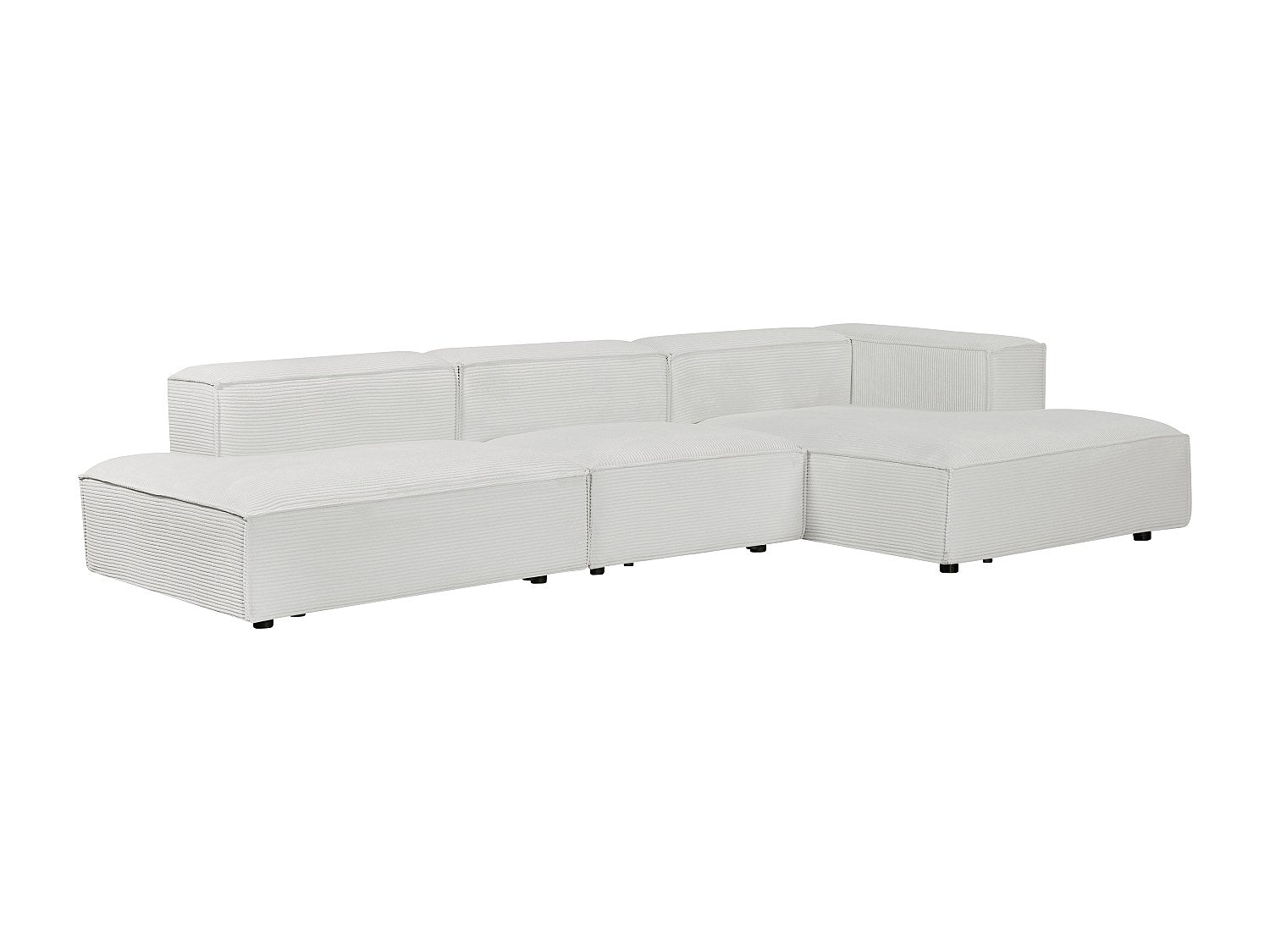 Canapé modulable beige velours
