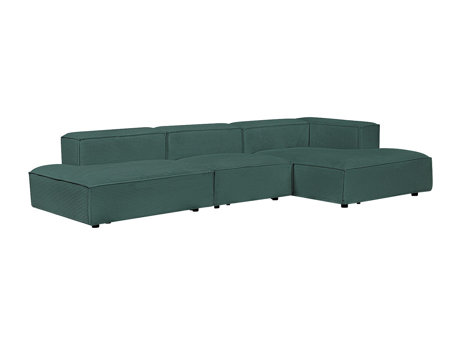Canapé modulable vert velours