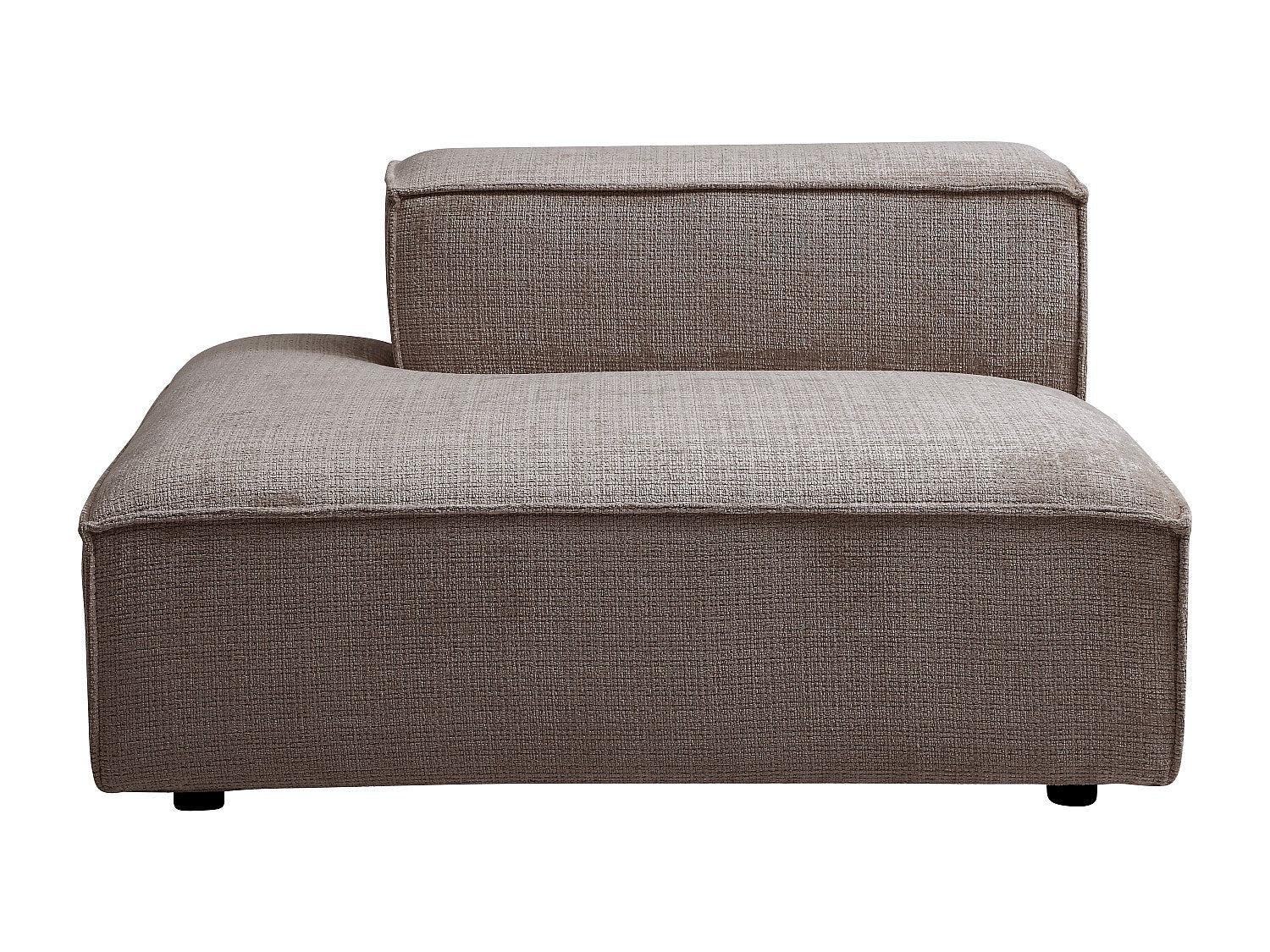 Canapé modulable taupe tissu