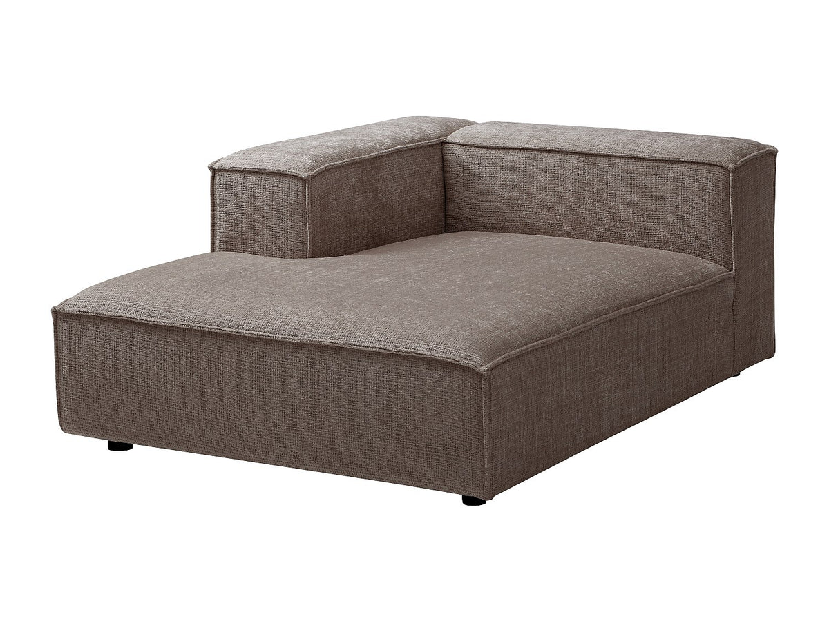 Canapé modulable panoramique taupe tissu