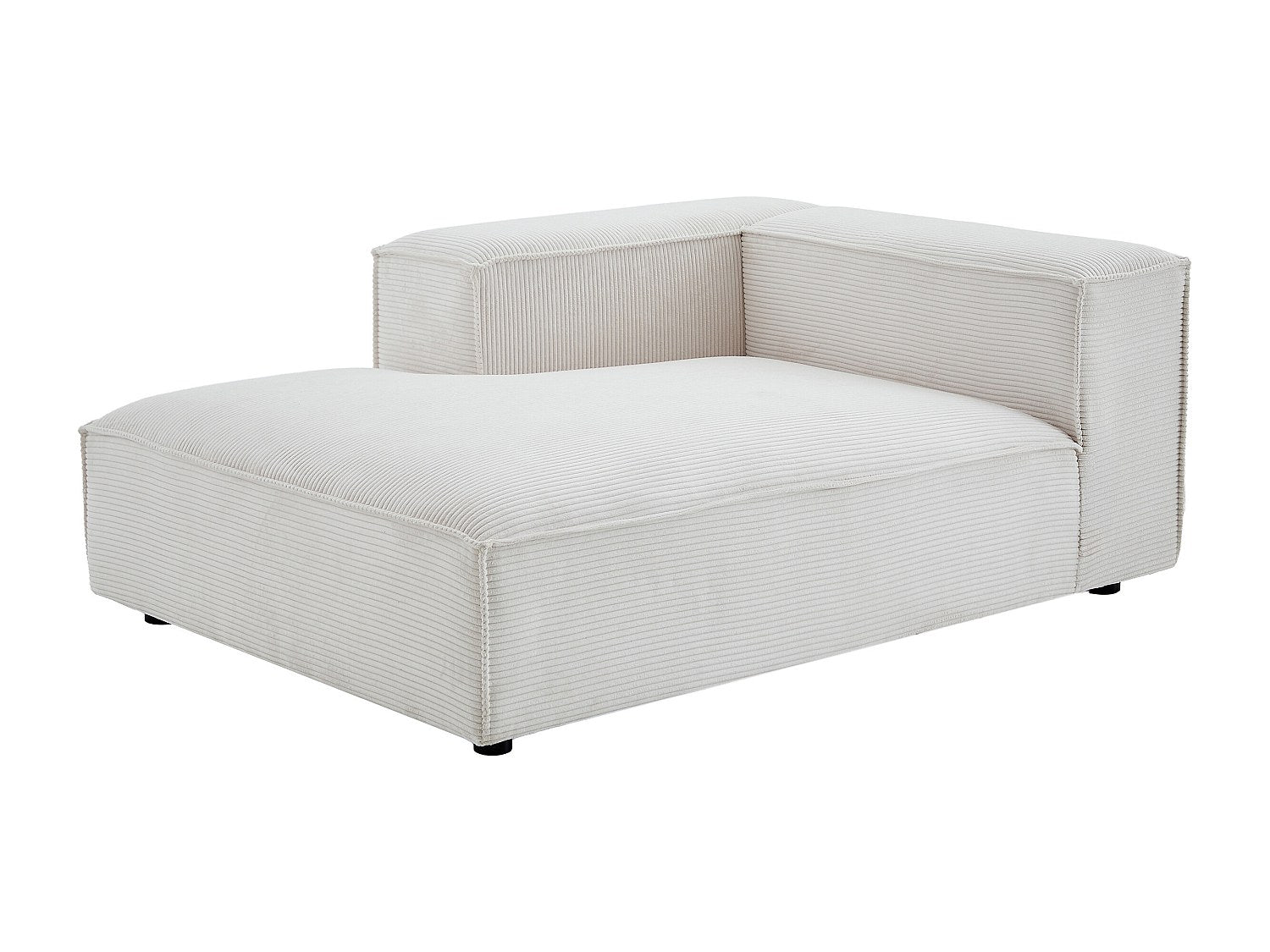 Canapé modulable panoramique beige velours