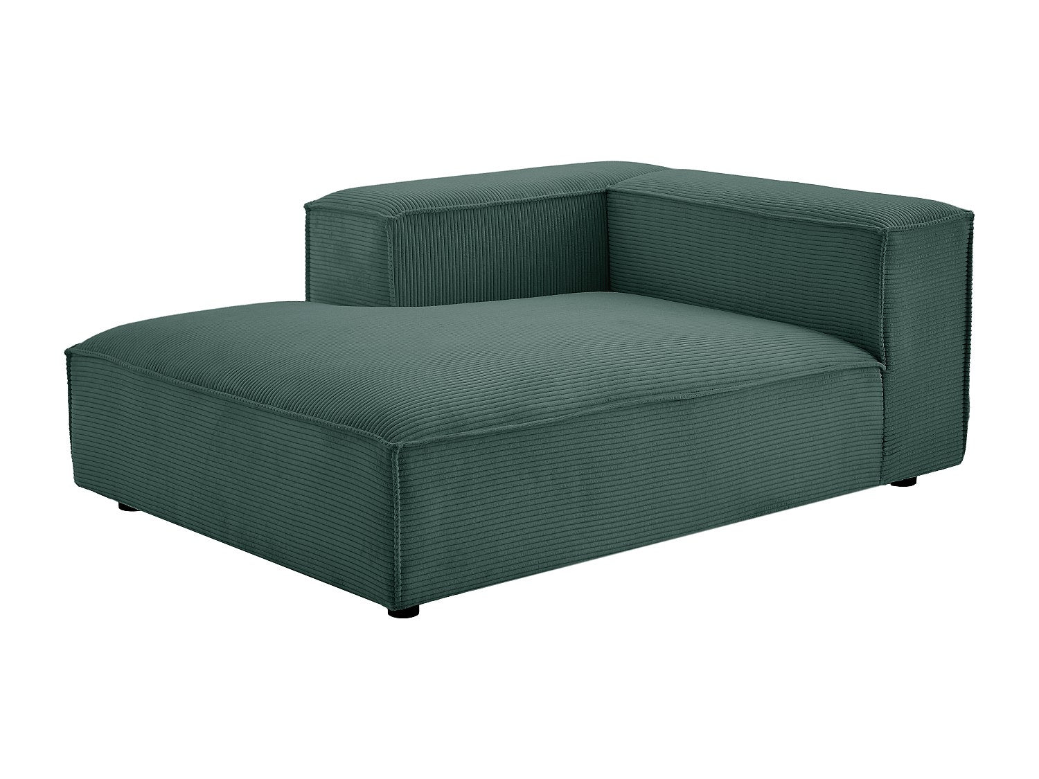 Canapé modulable panoramique vert velours