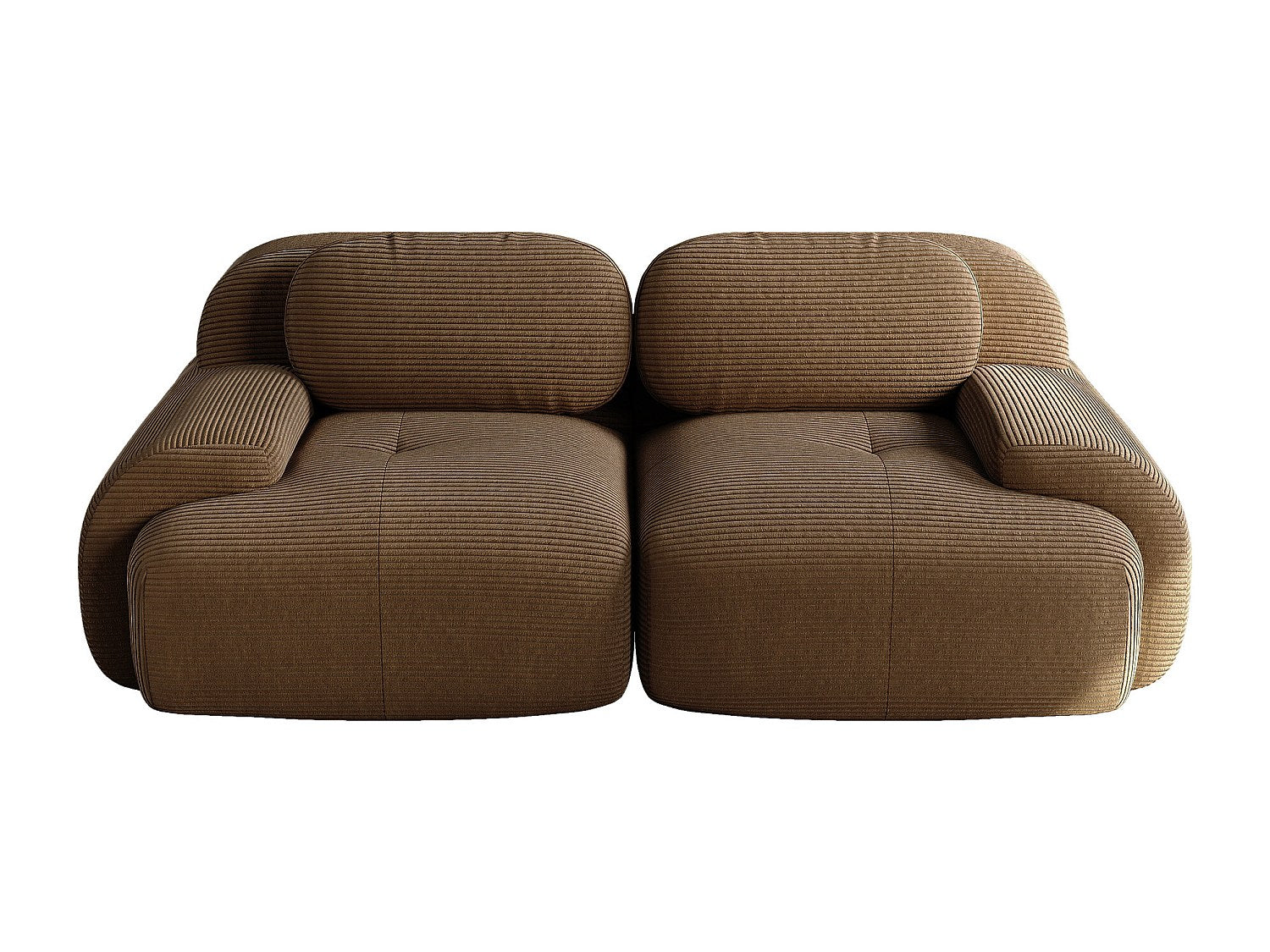 Canapé modulable marron velours