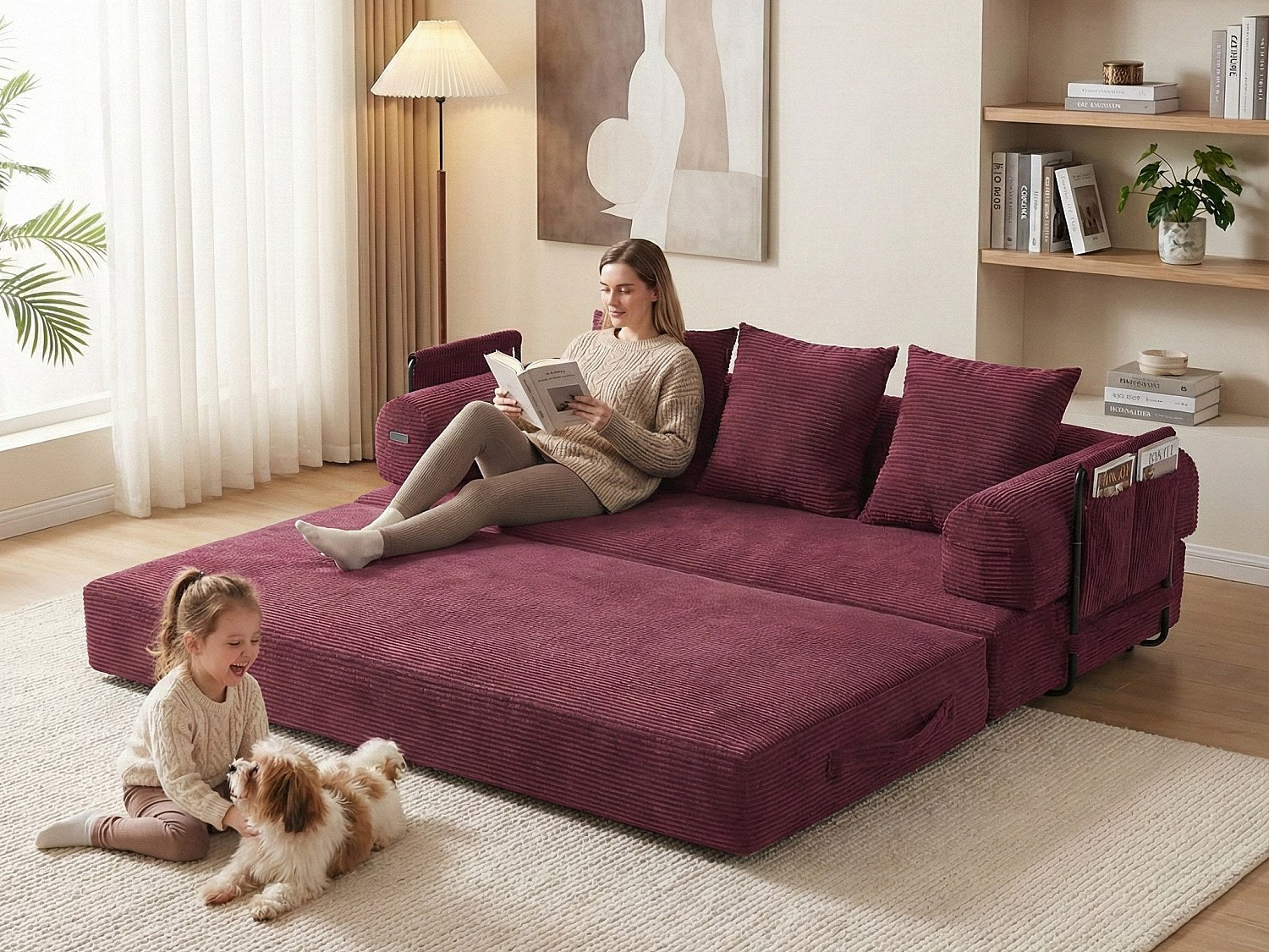 Canapé modulable tissu