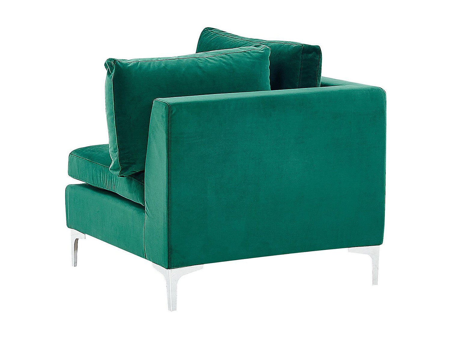 Angle pour canapé modulable 4 places vert velours