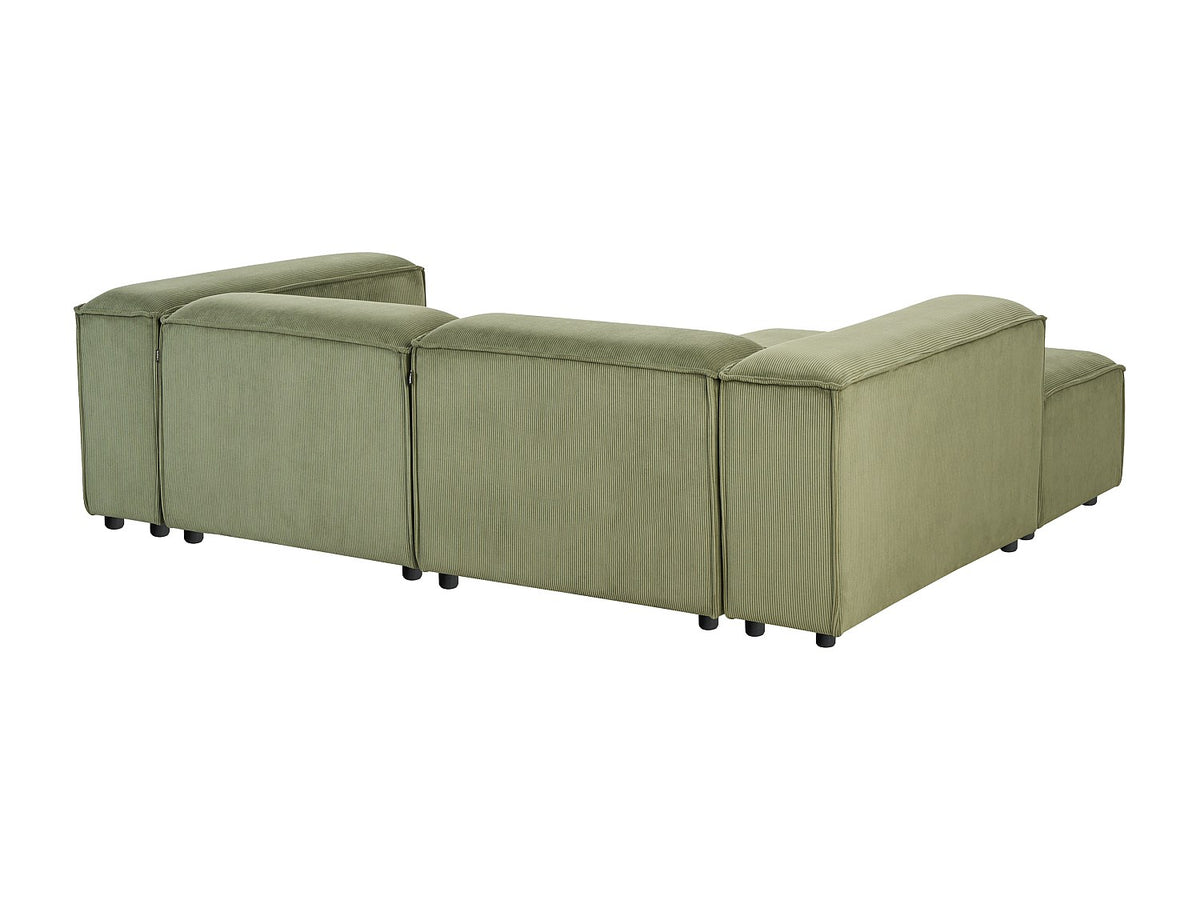 Angle pour canapé modulable 3 places vert velours