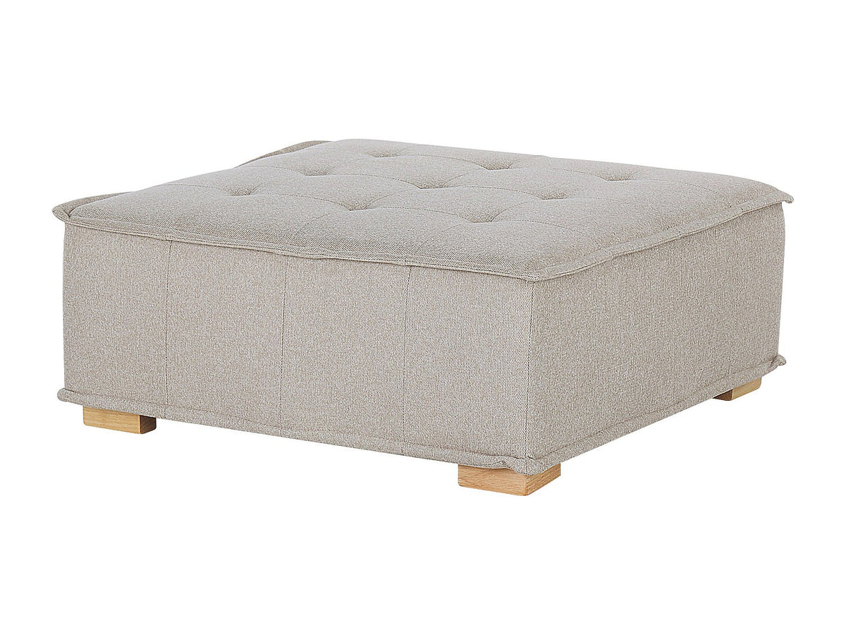 Canapé modulable 4 places beige tissu