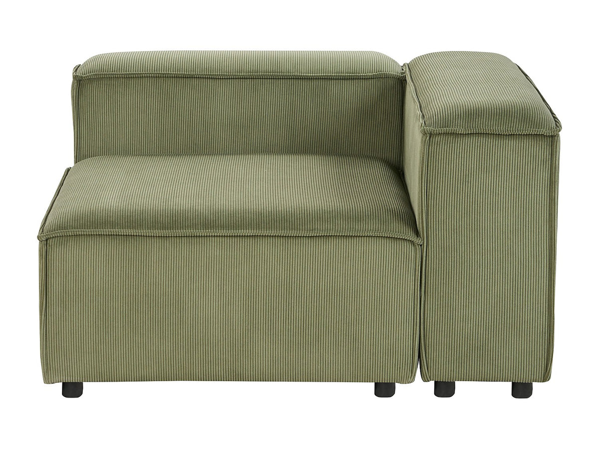 Canapé modulable 3 places vert velours