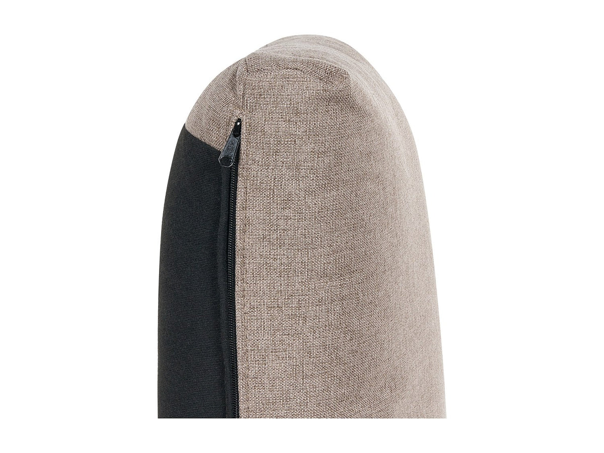 Angle pour canapé modulable 5 places marron tissu