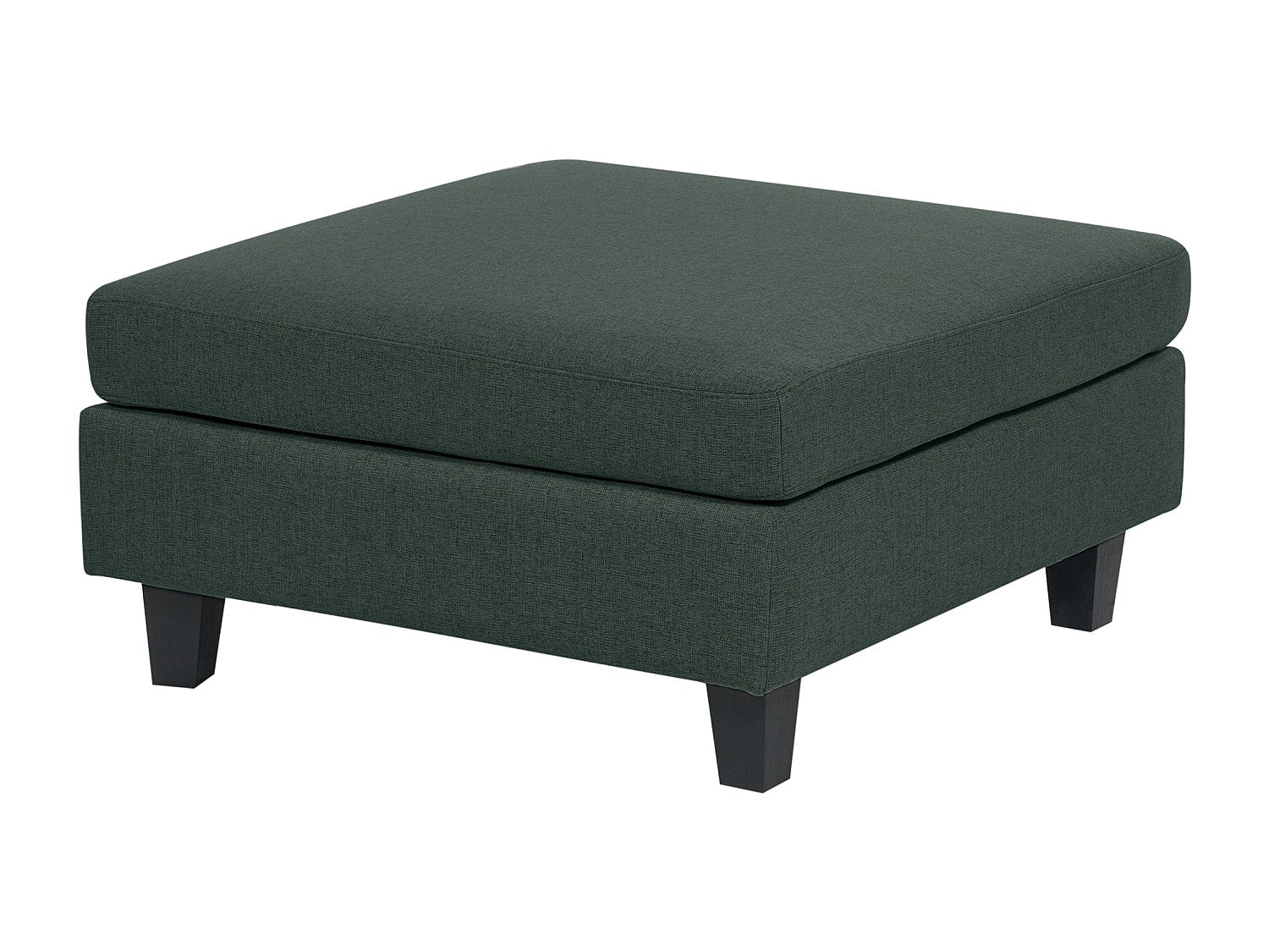 Canapé modulable 5 places vert tissu