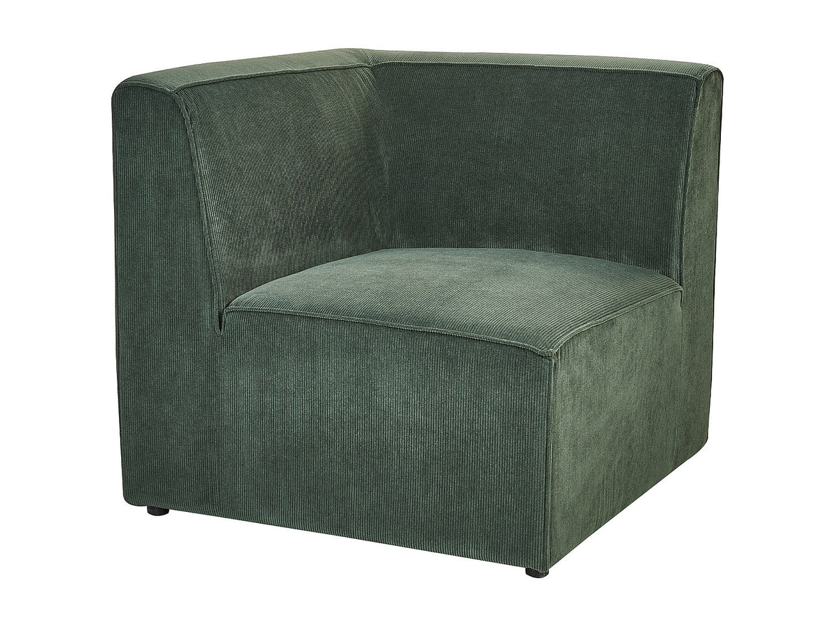 Canapé modulable 3 places vert velours