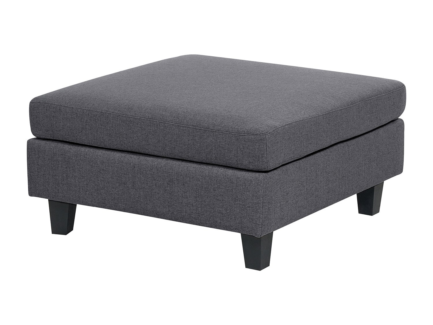 Canapé modulable 5 places gris tissu