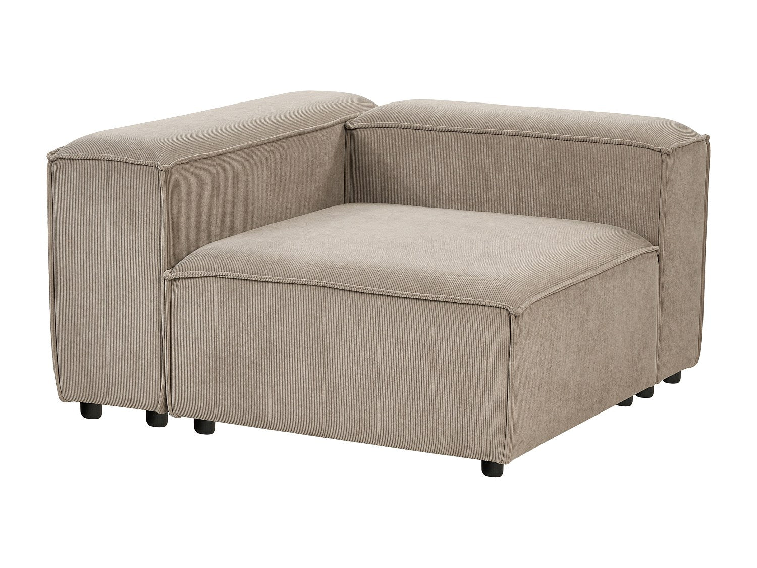 Canapé modulable 3 places marron velours