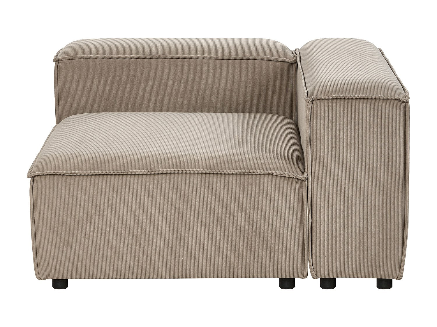 Canapé modulable 3 places marron velours