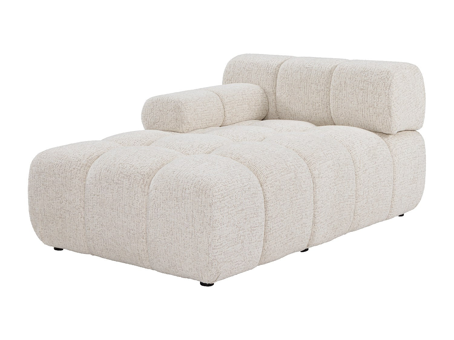 Canapé modulable panoramique beige tissu