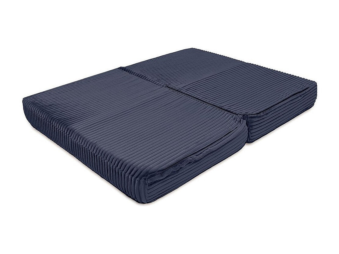 Canapé modulable convertible 2 places bleu velours